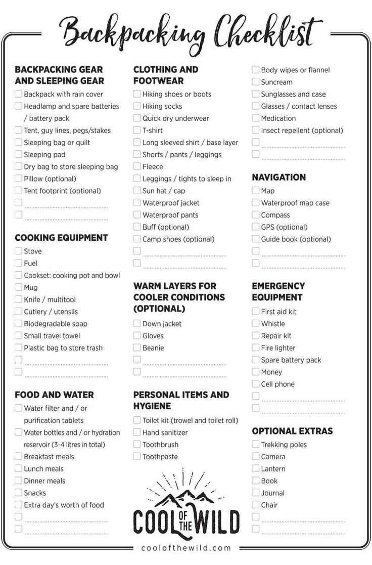 Backpacking Essentials Checklist for Every Traveler